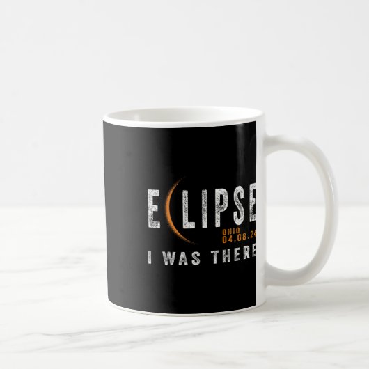 太陽のEclipse Ohio Iは皆既日食 コーヒーマグカップ (右)