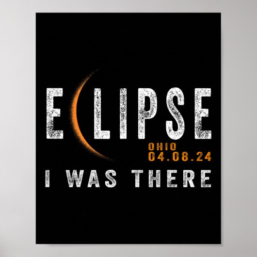 太陽のEclipse Ohio Iは皆既日食 ポスター (正面)