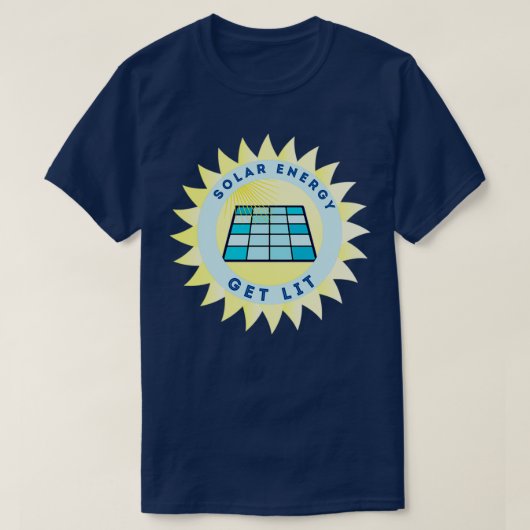太陽のEnergy Getの点灯 Tシャツ (デザイン正面)