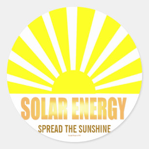 太陽のEnergy Spread the Sunshineステッカー ラウンドシール