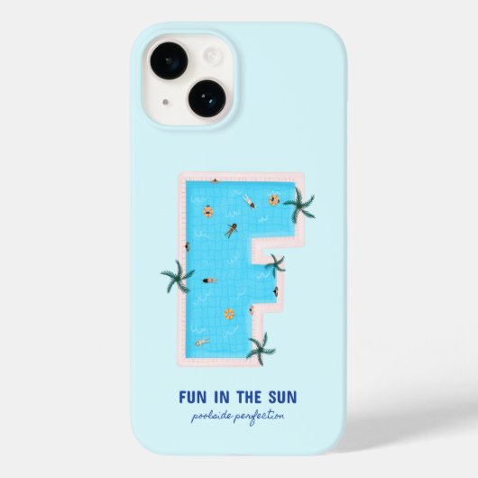 太陽のF型プールのおもしろい Case-Mate iPhoneケース (裏面)