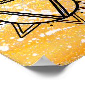 太陽のPlexusチャクラ – ドット1 ポスター (角)