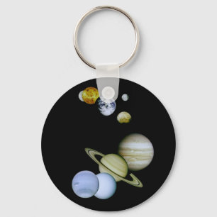 太陽のSystem Keychain -宇宙/天文学 キーホルダー