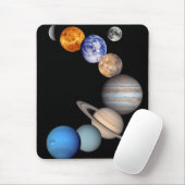 太陽のSystem Montage JPL Planet Photos マウスパッド (マウス)