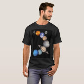 太陽のSystem Montage JPL Planet Photos Tシャツ (正面フル)