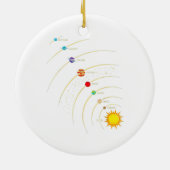 太陽のSystem Shirt Planets & Orbit Educational Ast セラミックオーナメント (裏面)