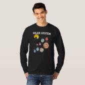 太陽のSystem Sun Planet Science Astronomy System Ma Tシャツ (正面フル)