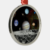 太陽のSystem Voyager Imagesモンタージュ宇宙写真 メタルオーナメント (右)