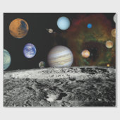 太陽のSystem Voyager Imagesモンタージュ宇宙写真 ラッピングペーパー (フラット)