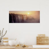 太陽はビクトリアのスプレーの後ろに昇る ポスター (キッチン)