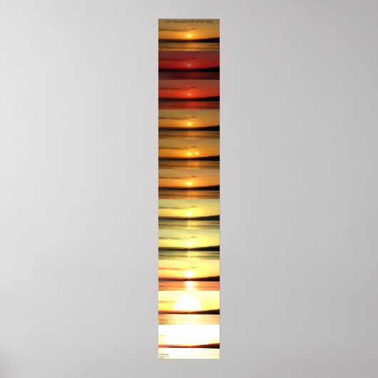 太陽は他の星に置き換えられた ポスター (正面)