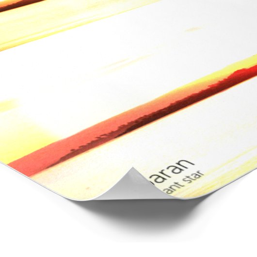 太陽は他の星に置き換えられた ポスター (角)