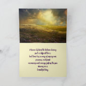 太陽は同情カードを輝かせる サンキューカード (内部)