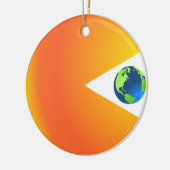 太陽は地球を飲み込む セラミックオーナメント (左)