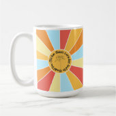 太陽は日々輝き、あなたもそうなる5 コーヒーマグカップ (左)