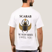 太陽は昇る、あなたも · 聖なるスカラベ · ケプリ Tシャツ (裏面)