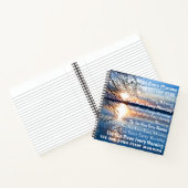 "太陽は毎朝昇る"ゴールデンアワーの写真 ノートブック (内部)