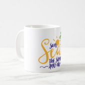 太陽は砂と私を海に コーヒーマグカップ (正面左)