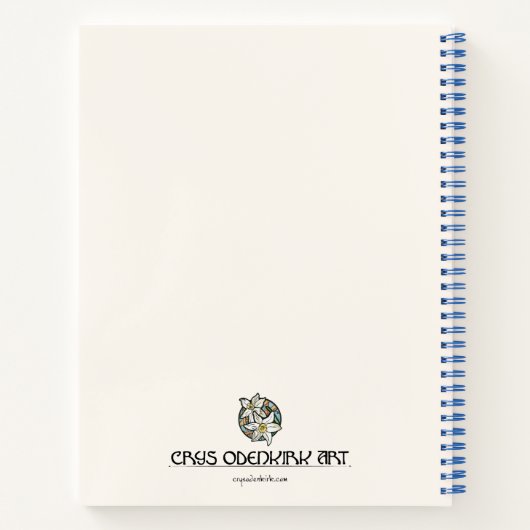 太陽は羽とヒマワリの種で構成 ノートブック (裏面)