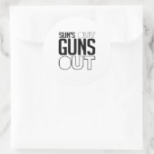 太陽は銃を外に ラウンドシール (バッグ)