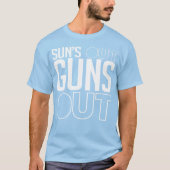 太陽は銃を外に Tシャツ (正面)