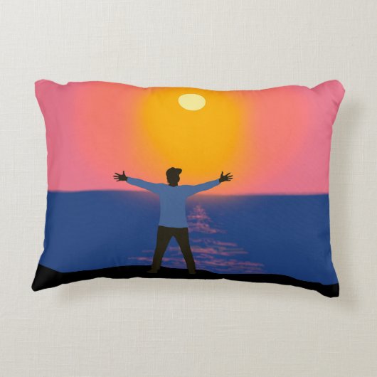 太陽への挨拶 アクセントクッション (裏面)