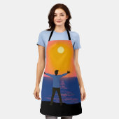 太陽への挨拶 エプロン (着用した状態)