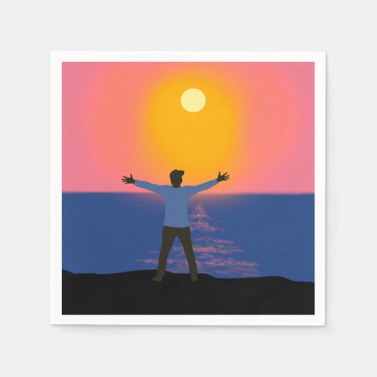 太陽への挨拶 スタンダードカクテルナプキン (正面)