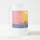 太陽への挨拶 フロストグラスビールジョッキ (正面左)