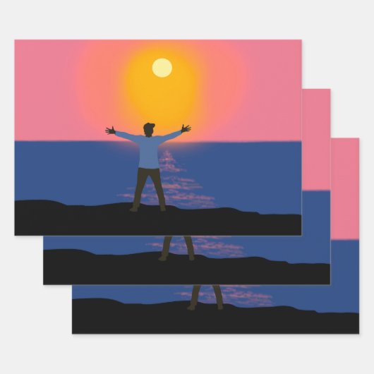 太陽への挨拶 ラッピングペーパーシート (セット)