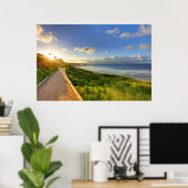 太陽への道。オネロアビーチ。マウイ。 ポスター (ホームオフィス)