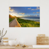 太陽への道。オネロアビーチ。マウイ。 ポスター (キッチン)