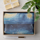 太陽をお洒落取り囲む月 薄葉紙 (ギフト)