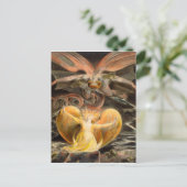 太陽をまとった女と赤い龍 ポストカード (スタンド正面)