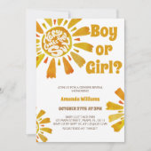 太陽をテーマにした来太陽の性別 招待状 (正面)