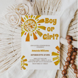 太陽をテーマにした来太陽の性別 招待状