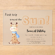 太陽を一周するキリンちゃん 1歳の誕生日