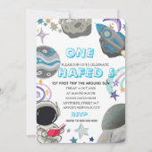 太陽を一周する初めての宇宙飛行士の誕生日パーティー セーブザデート (正面)