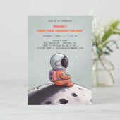 太陽を一周する初めての宇宙飛行士の誕生日 招待状 (スタンド正面)