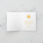 太陽を一周する初めての旅のお誕生日おめでとう(子供用) サンキューカード (内部)