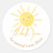 太陽を一周する初めての旅、ありがとう ラウンドシール (正面)