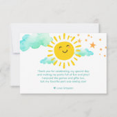 太陽を一周する初めての旅 サンキューカード (正面)