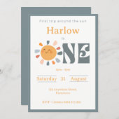 太陽を一周する初めての旅 招待状 (正面/裏面)