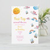 太陽を一周する初めての旅 & 鳥、蜂の1歳の誕生日 招待状 (スタンド正面)