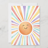 太陽を一周する初めての旅 1歳の誕生日パーティーへの招待 招待状 (裏面)