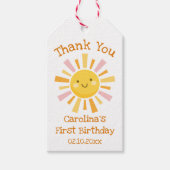 太陽を一周する初めての誕生日お礼メッセージ ギフトタグ (正面)