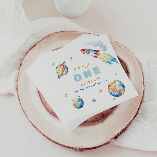 太陽を一周する初めての誕生日パーティー スタンダードカクテルナプキン