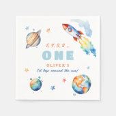 太陽を一周する初めての誕生日パーティー スタンダードカクテルナプキン (正面)