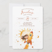 太陽を一周する初めての誕生日 宇宙の冒険 招待状 (裏面)