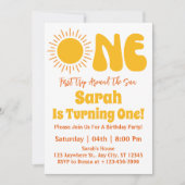 太陽を一周する ファーストバースデーパーティー 招待状 (正面)